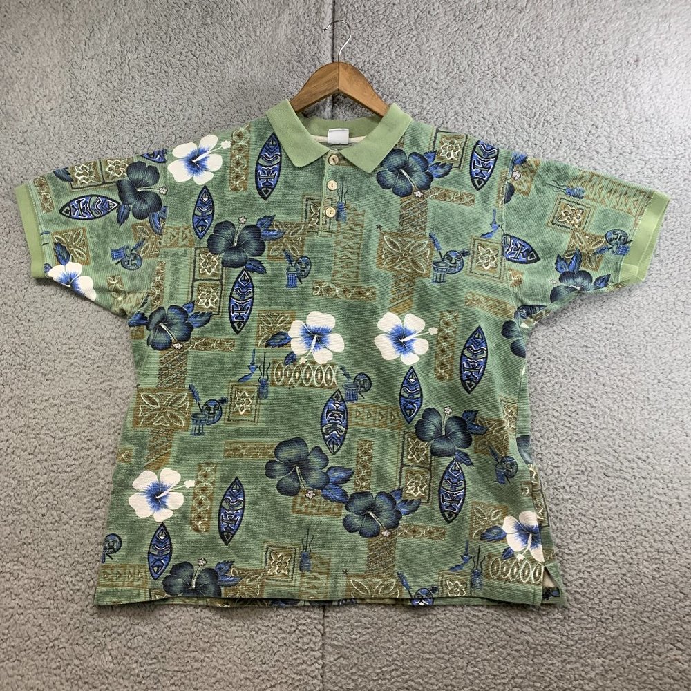 OP Sport Soft Floral Casual Polo. Great Condition